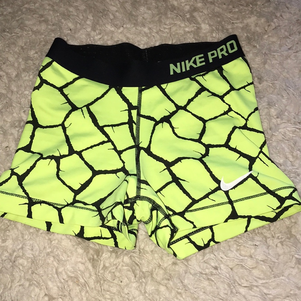 Neon yellow Nike pro